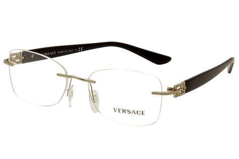 versace wimens square frames|Versace rimless glasses for women.